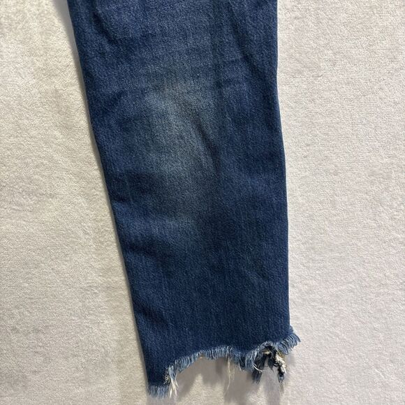Free People We The Free Women’s 26 Straight Leg Jeans Maggie Distressed Denim - Picture 16 of 16
